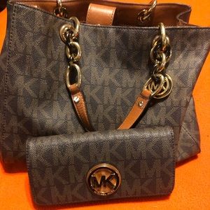 MK handbag and matching wallet